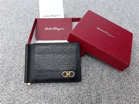 salvatore ferragamo money clip wallet